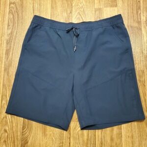 Gerry Hiking Shorts Men‎ Large Blue Trail Short 4-Way Stretch Zip Pocket New